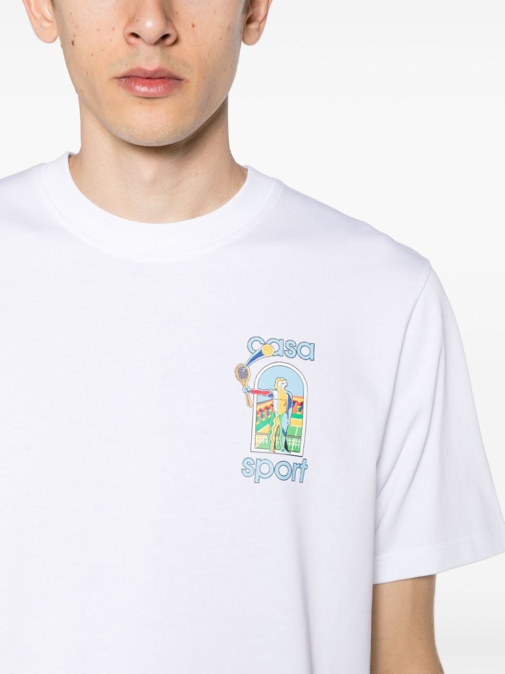 Le Jeu-print cotton T-shirt - 5