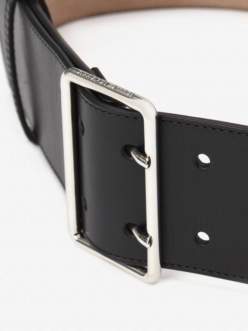 Men's Military Belt in Black - 3