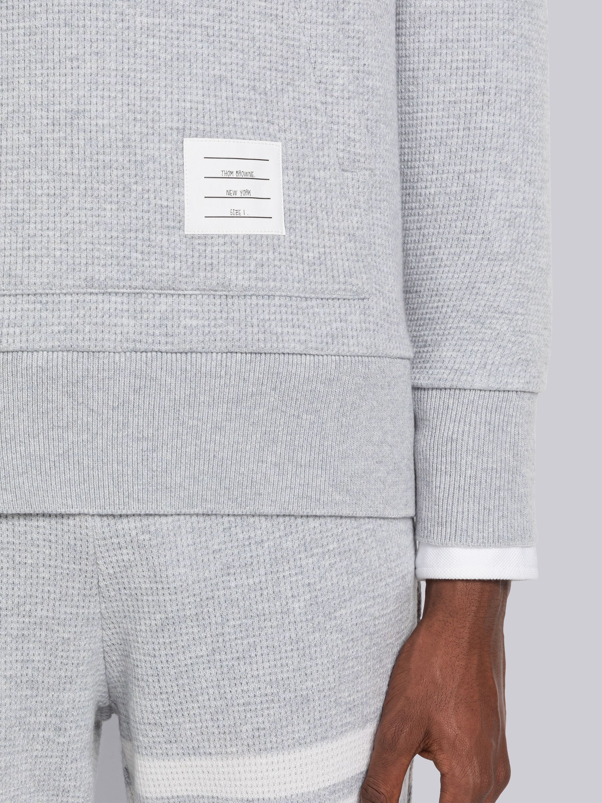 Cashmere Waffle 4-Bar Hoodie Pullover - 6