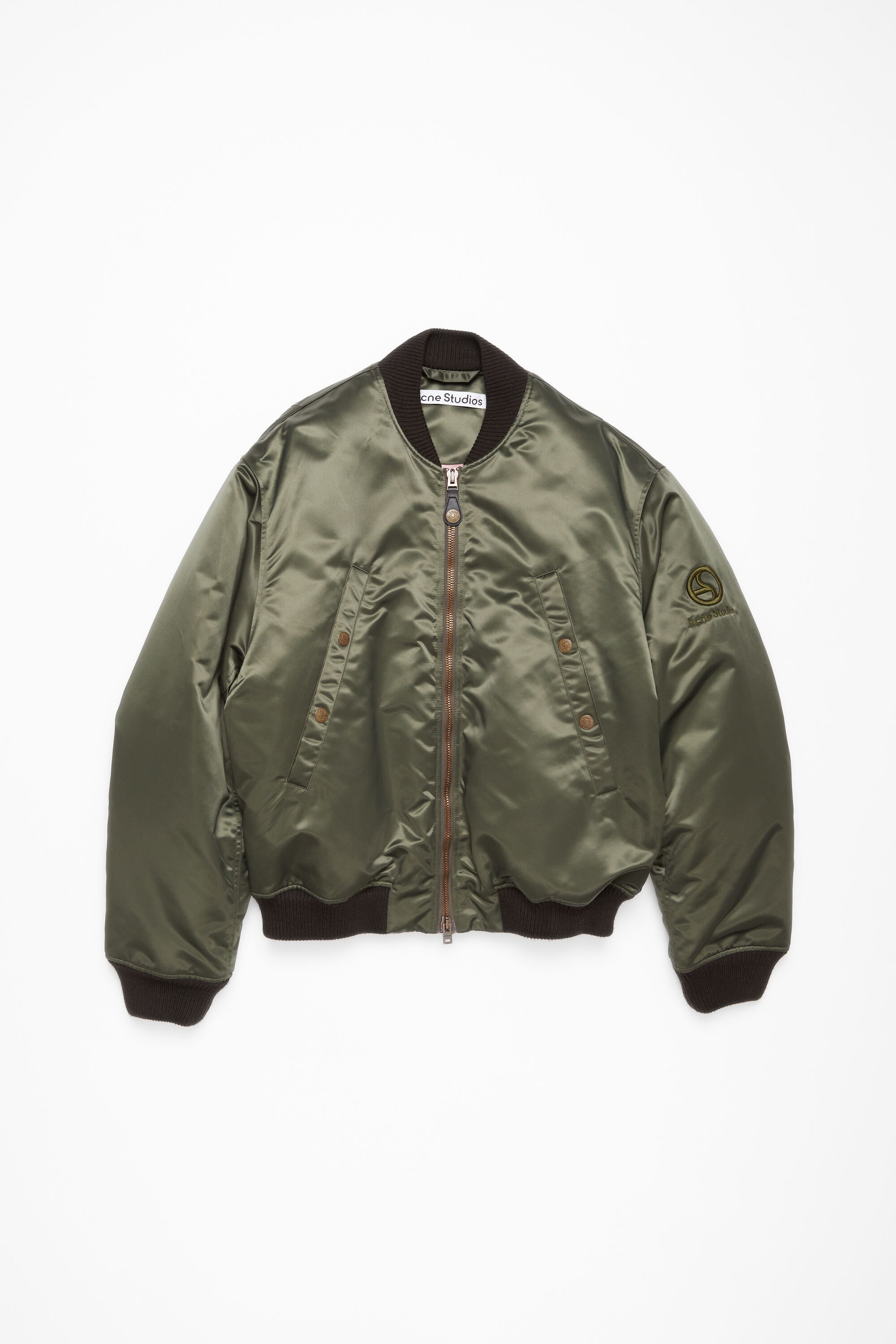 Acne Studios logo-embroidered bomber jacket | farfetch