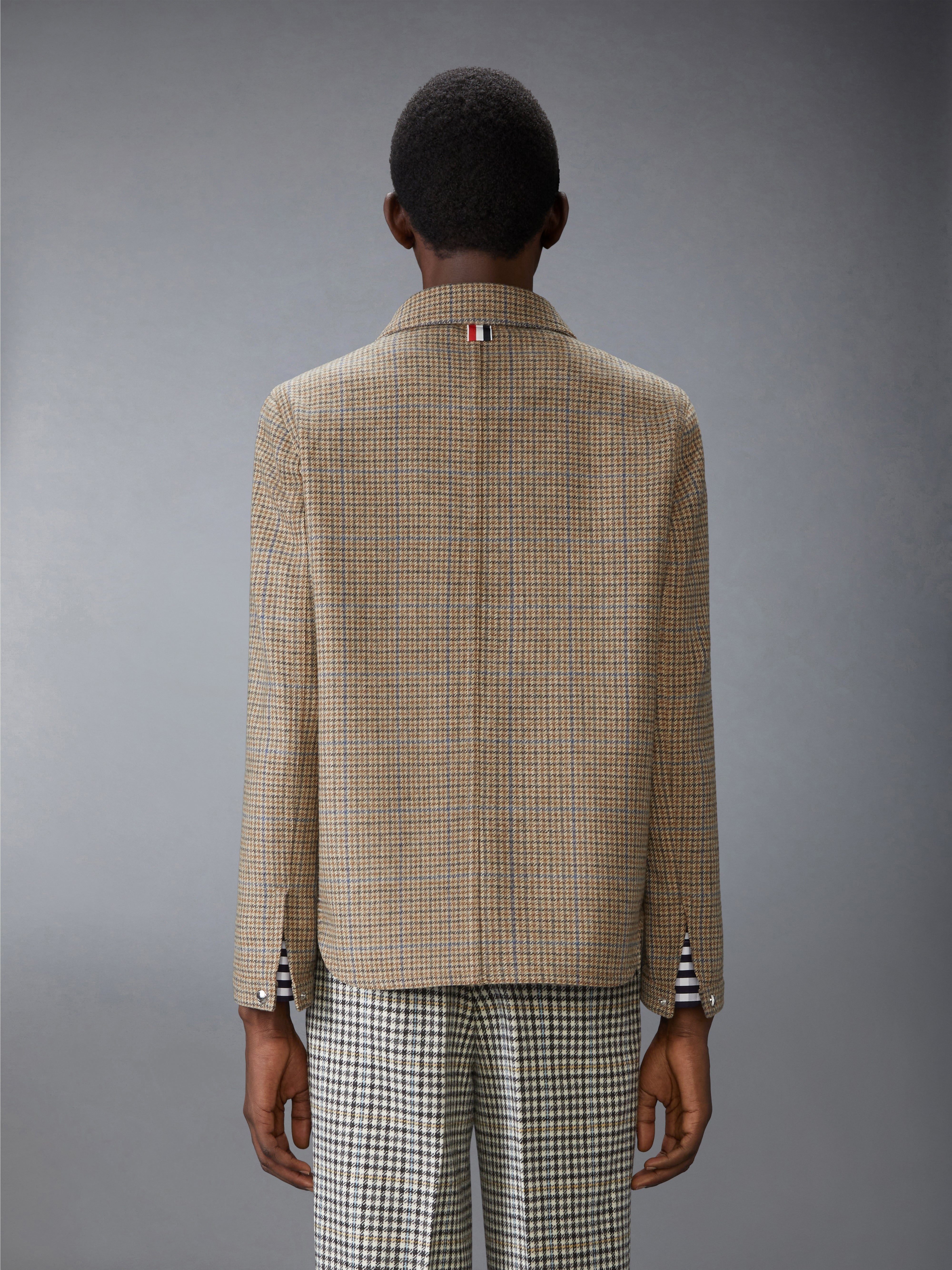 GUNCLUB CHECK CHEVIOT TWEED UTILITY JACKET - 3
