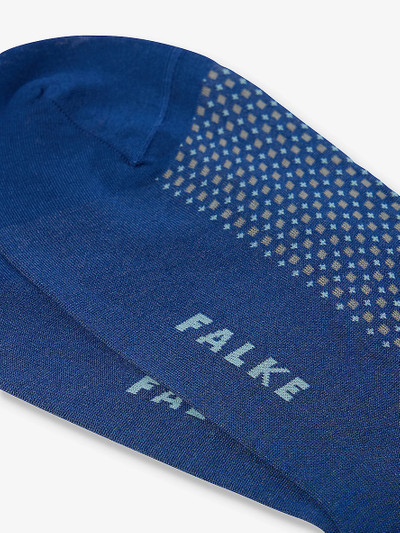 FALKE Uptown tie brand-print cotton-blend socks outlook