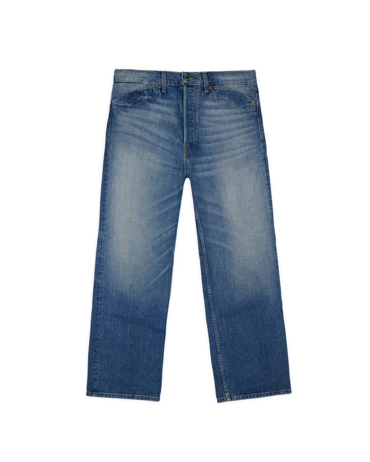 Type 00 14.1oz Selvedge Denim Pant - Washed Indigo - 1