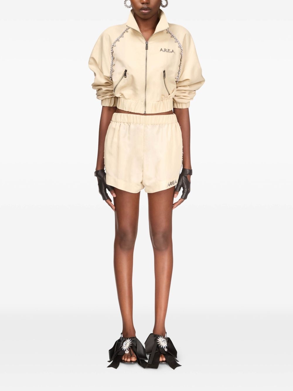 crystal-embellished track jacket - 2
