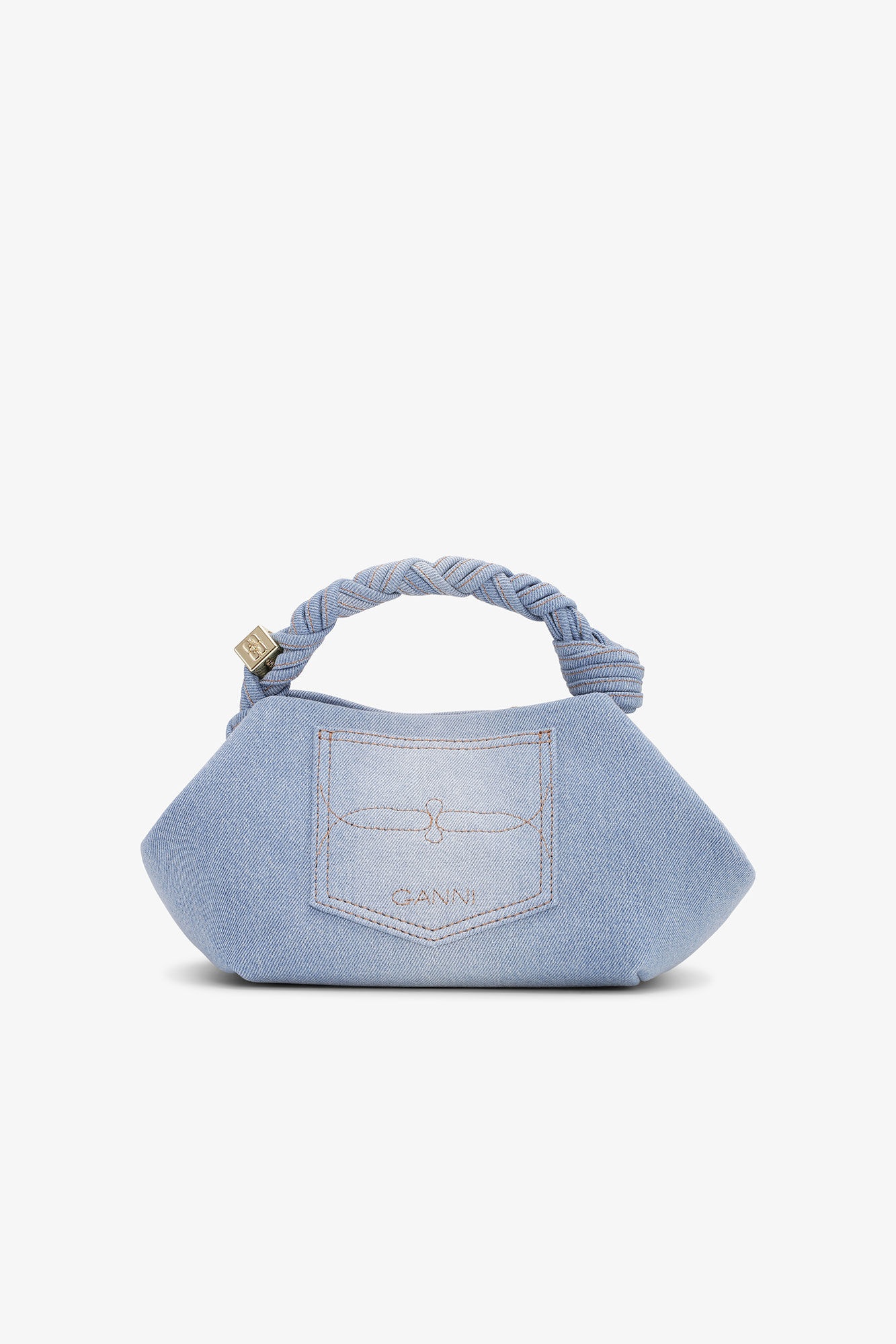 DENIM SMALL GANNI BOU BAG - 2
