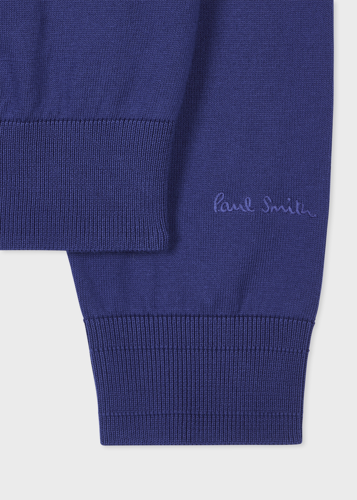 Cobalt Blue Organic Cotton Knitted Sweater - 2