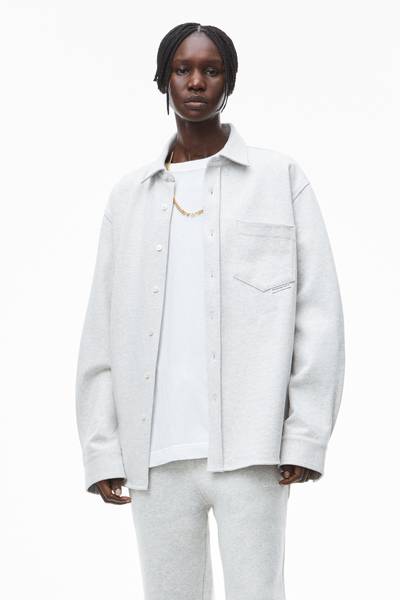 Alexander Wang COLLARED SHIRT IN PAPERY JAPANESE JERSEY outlook