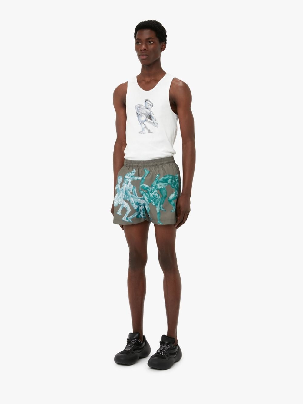 POL ANGLADA ALL OVER PRINT SHORTS - 4