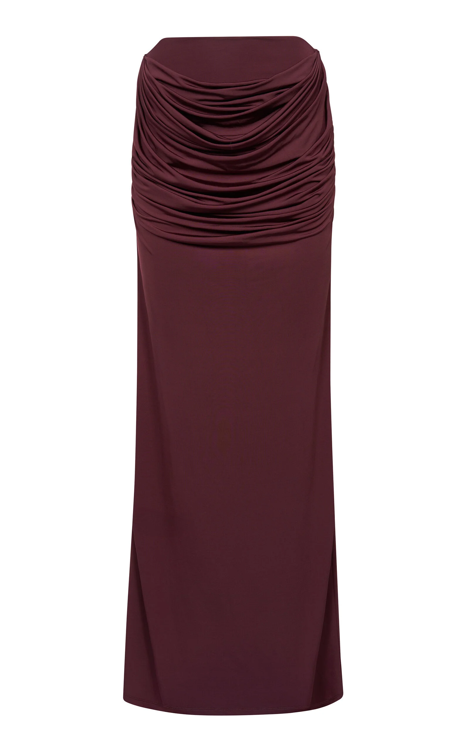 Raffy Draped Maxi Skirt red - 1