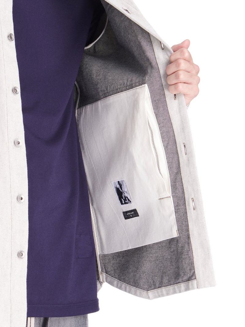 RICK OWENS DRKSHDW Denim Overshirt Milk 6