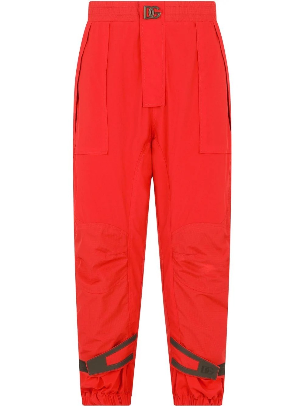 panelled loose-fit trousers - 1