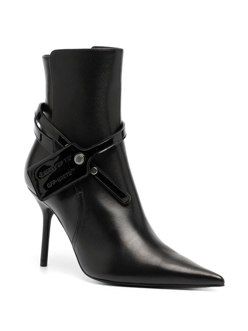 Off-White Zip Tie stiletto boots outlook