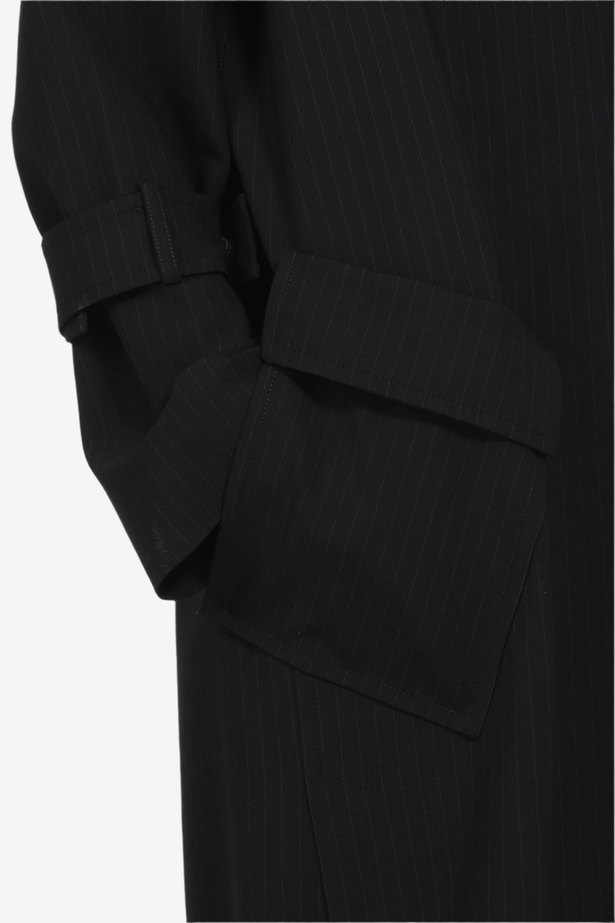 OVERSIZED LONG COAT WITH WIDE LAPELS - 5