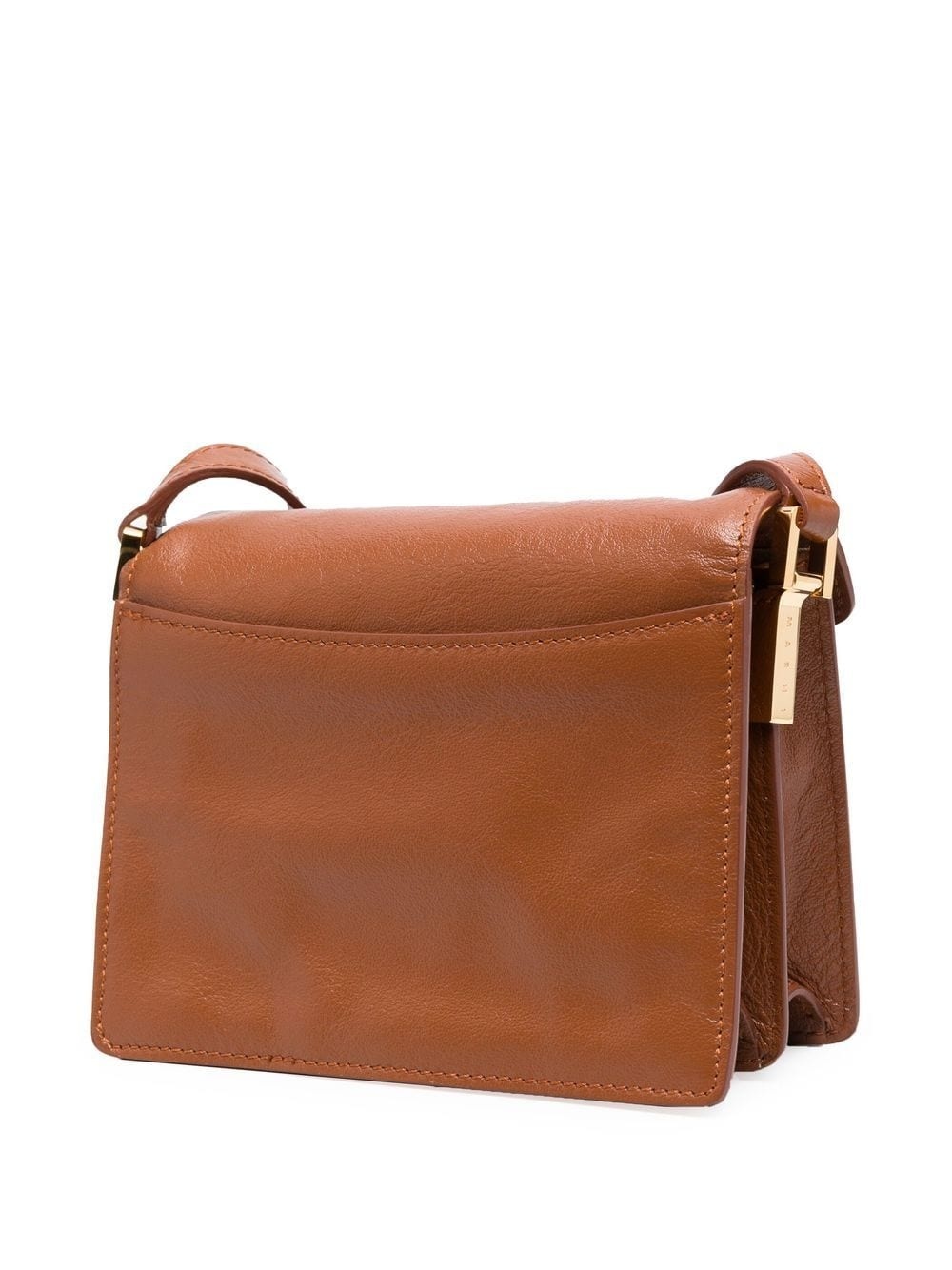 Trunk leather satchel bag - 4