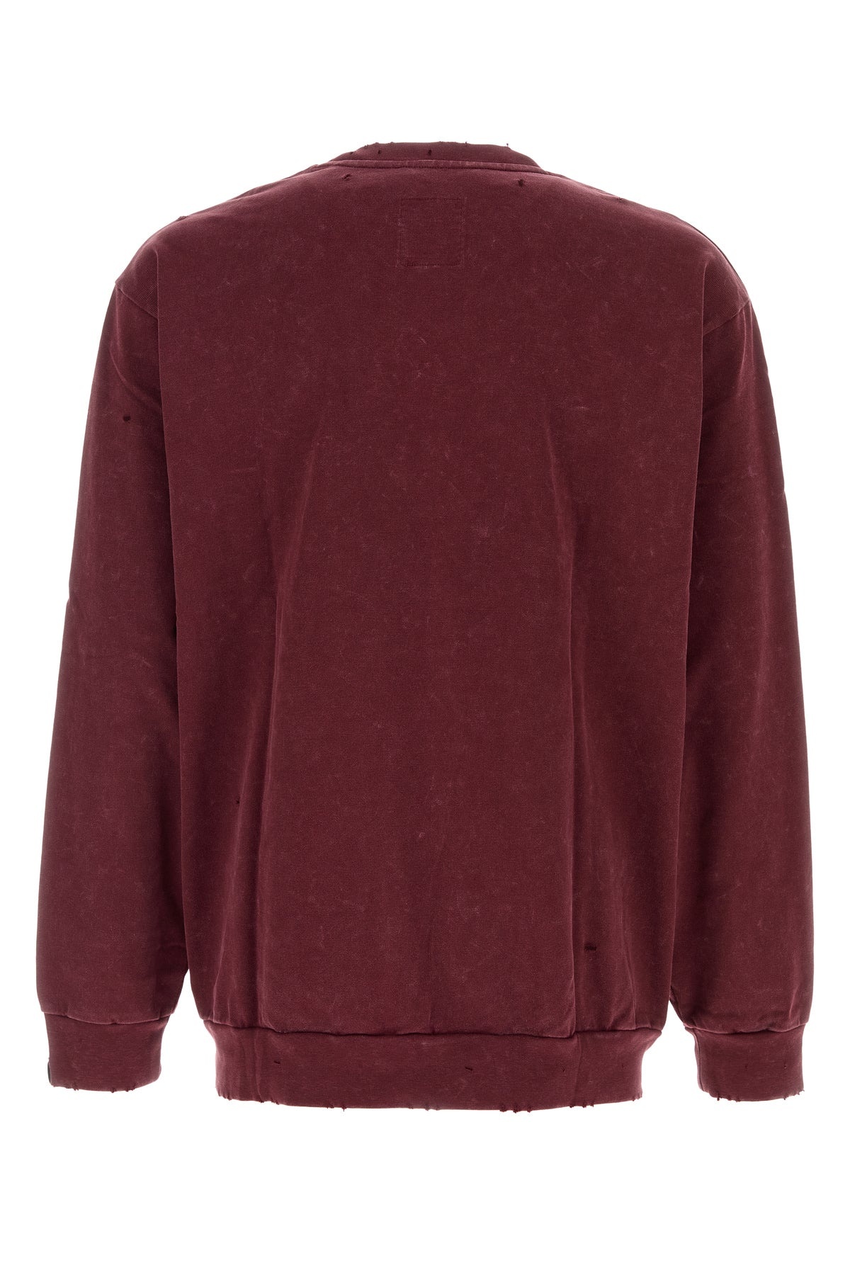Burgundy cotton sweatshirt - 2