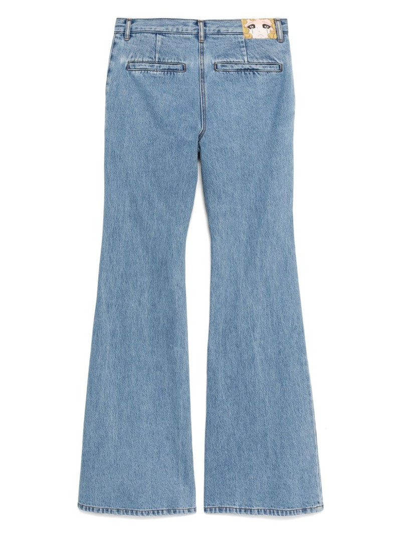 pushBUTTON bell bottomed jeans outlook