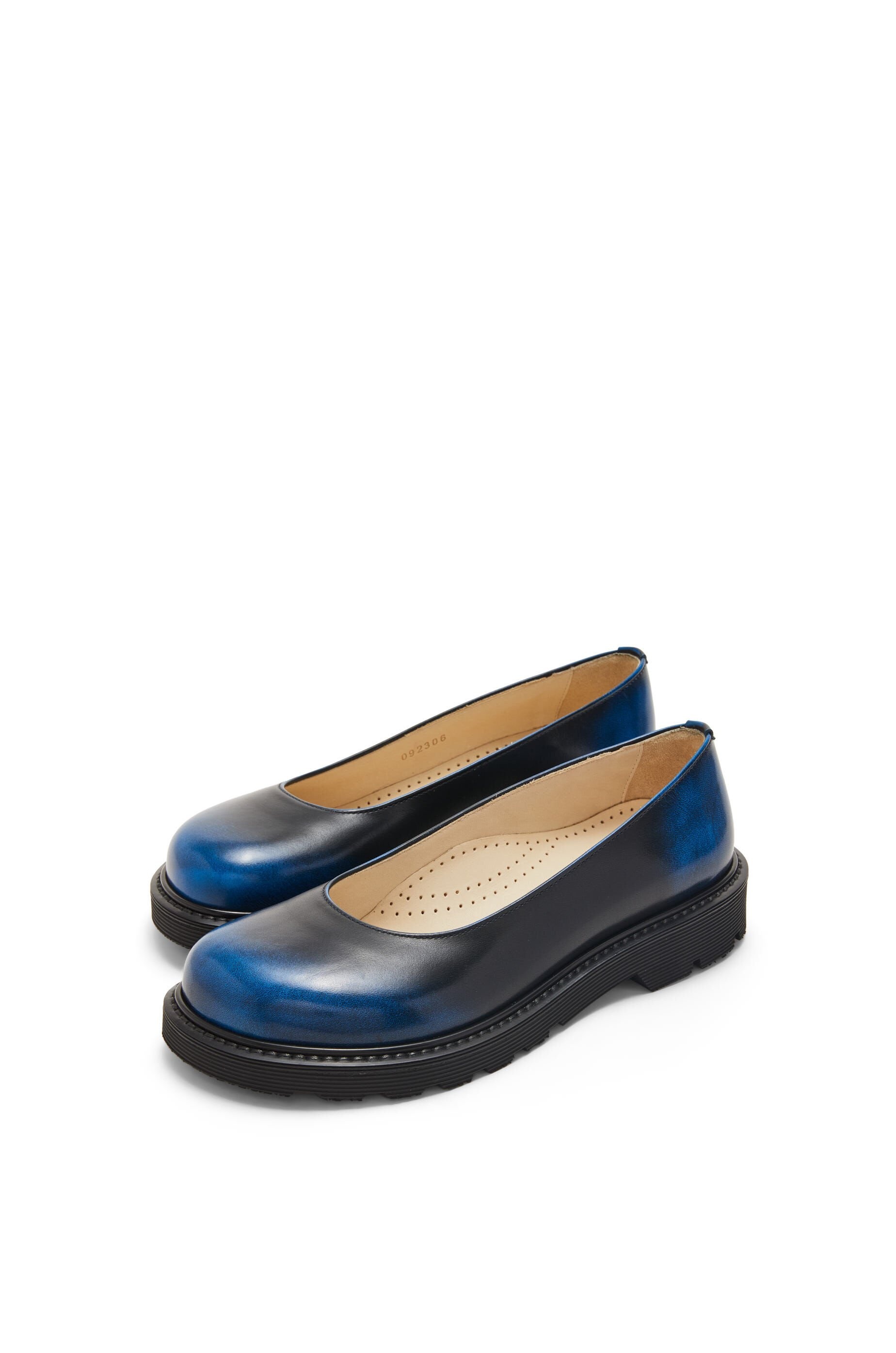 Blaze ballerina in bi-colour brushed-off calfskin - 3