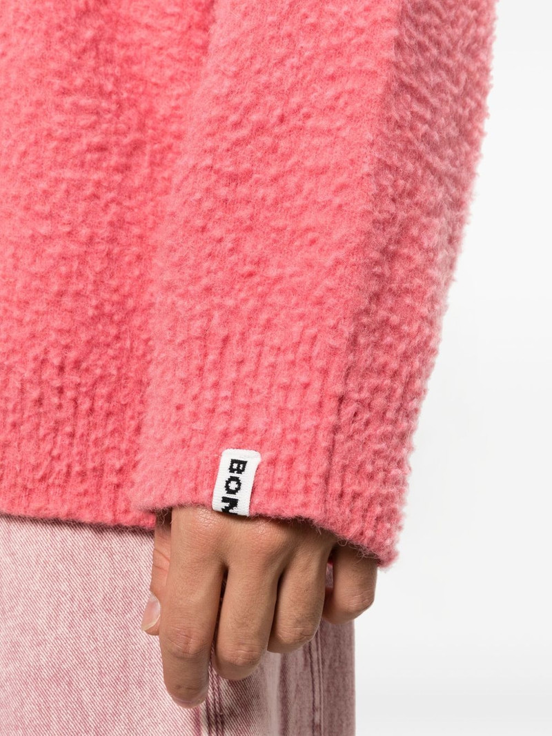 logo-patch Casentino-wool jumper 5