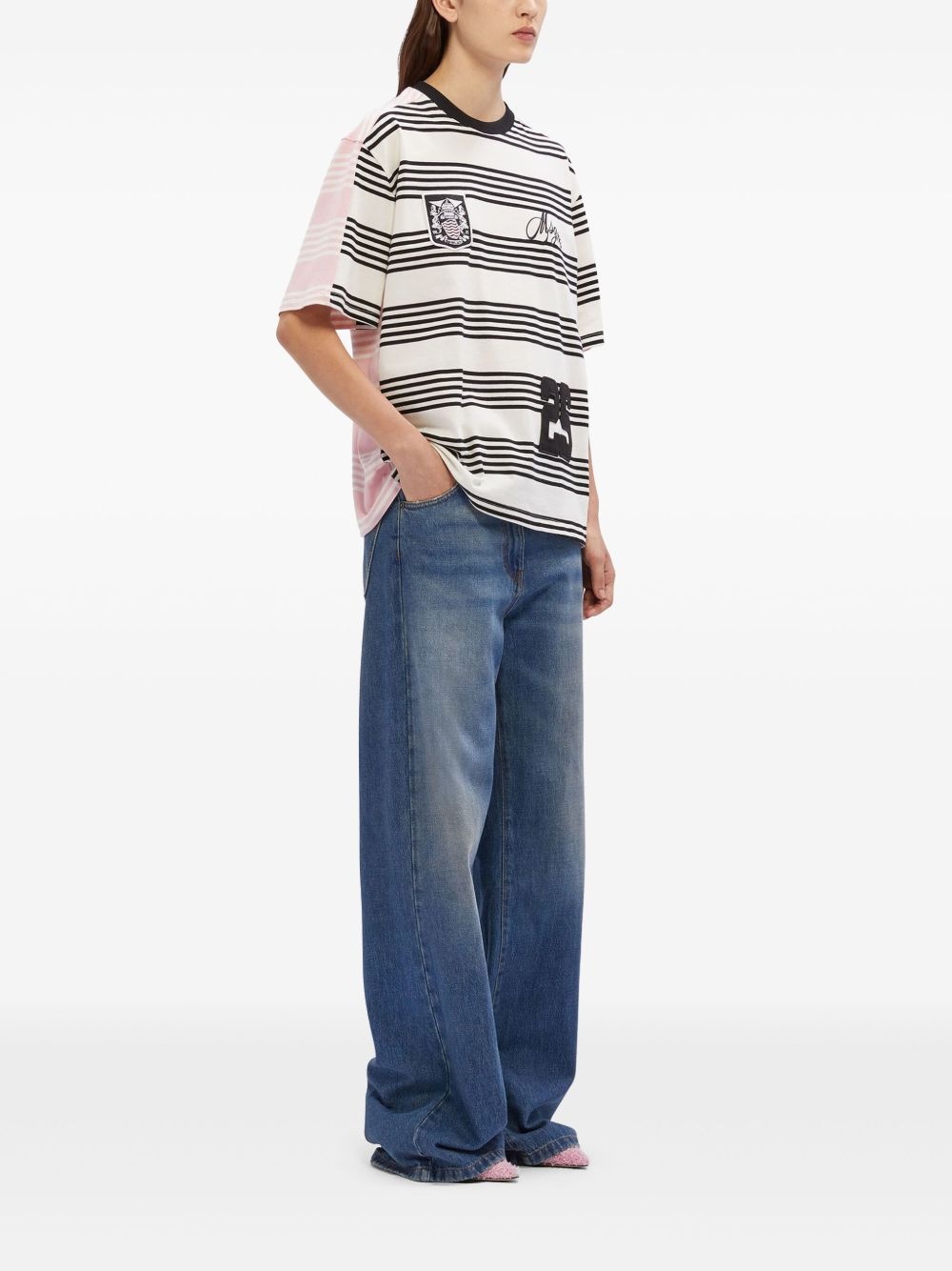 panelled T-shirt - 2
