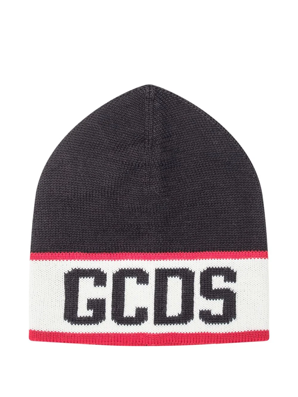 logo knit beanie - 1