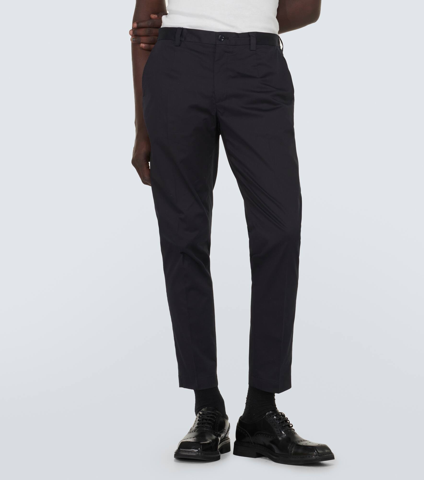 Cotton-blend suit pants - 3