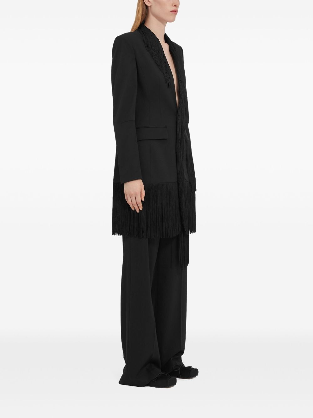 fringe-detail blazer - 3