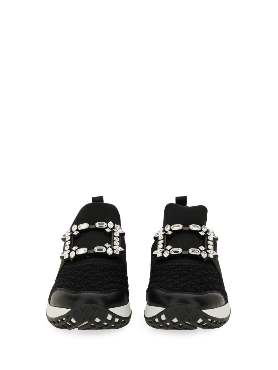 Roger Vivier Women "Viv' Run" Fabric Sneaker - 5