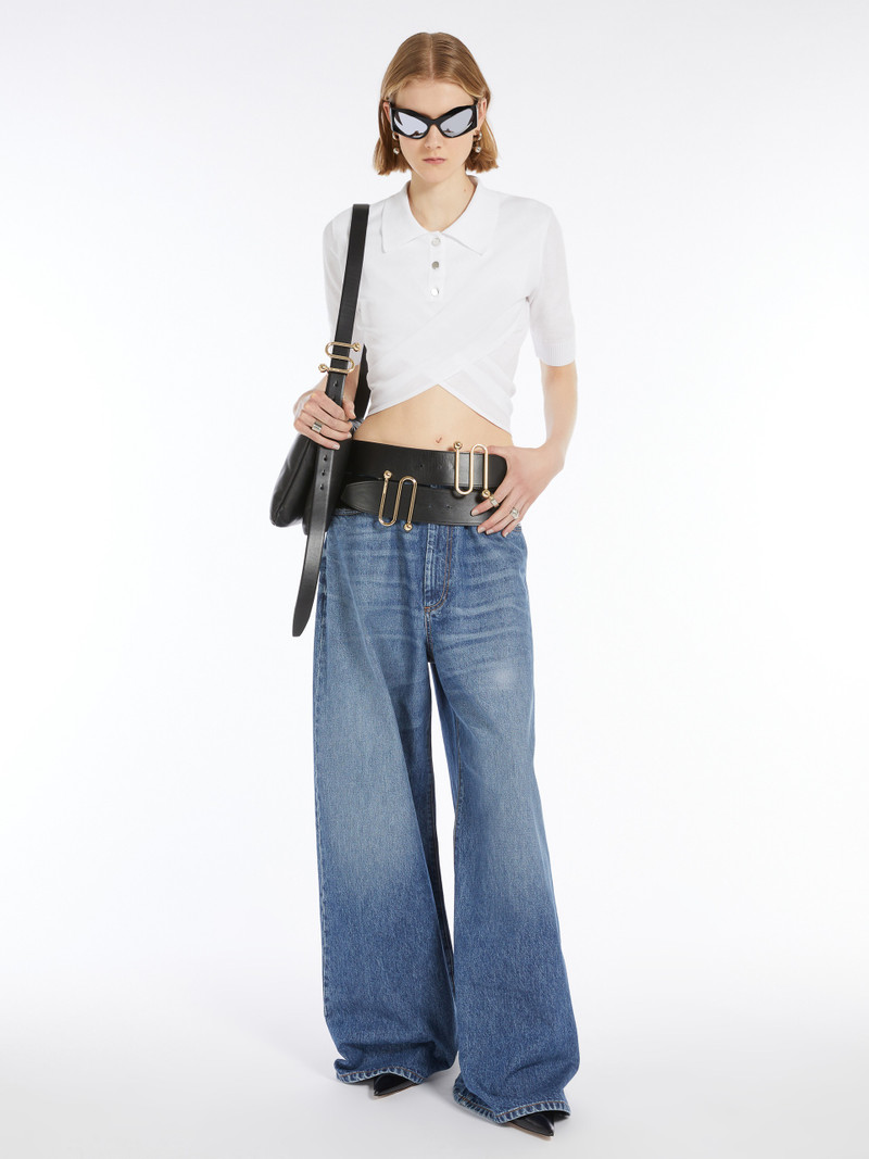 Sportmax ANGRI Oversized five-pocket trousers outlook