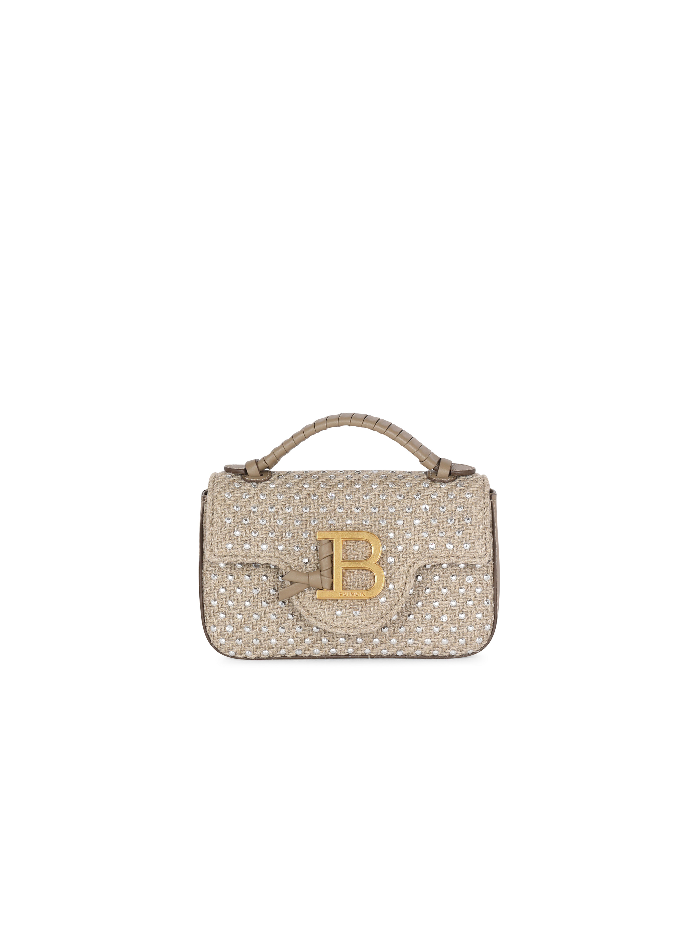B-Buzz Mini raffia bag with rhinestones - 1