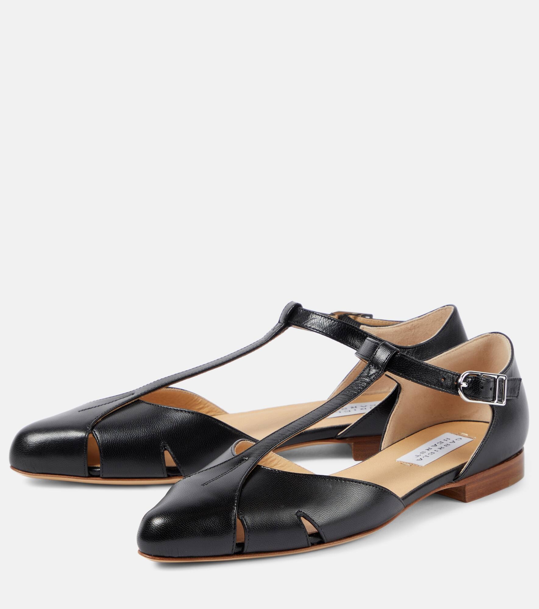 Harlow leather flats - 5