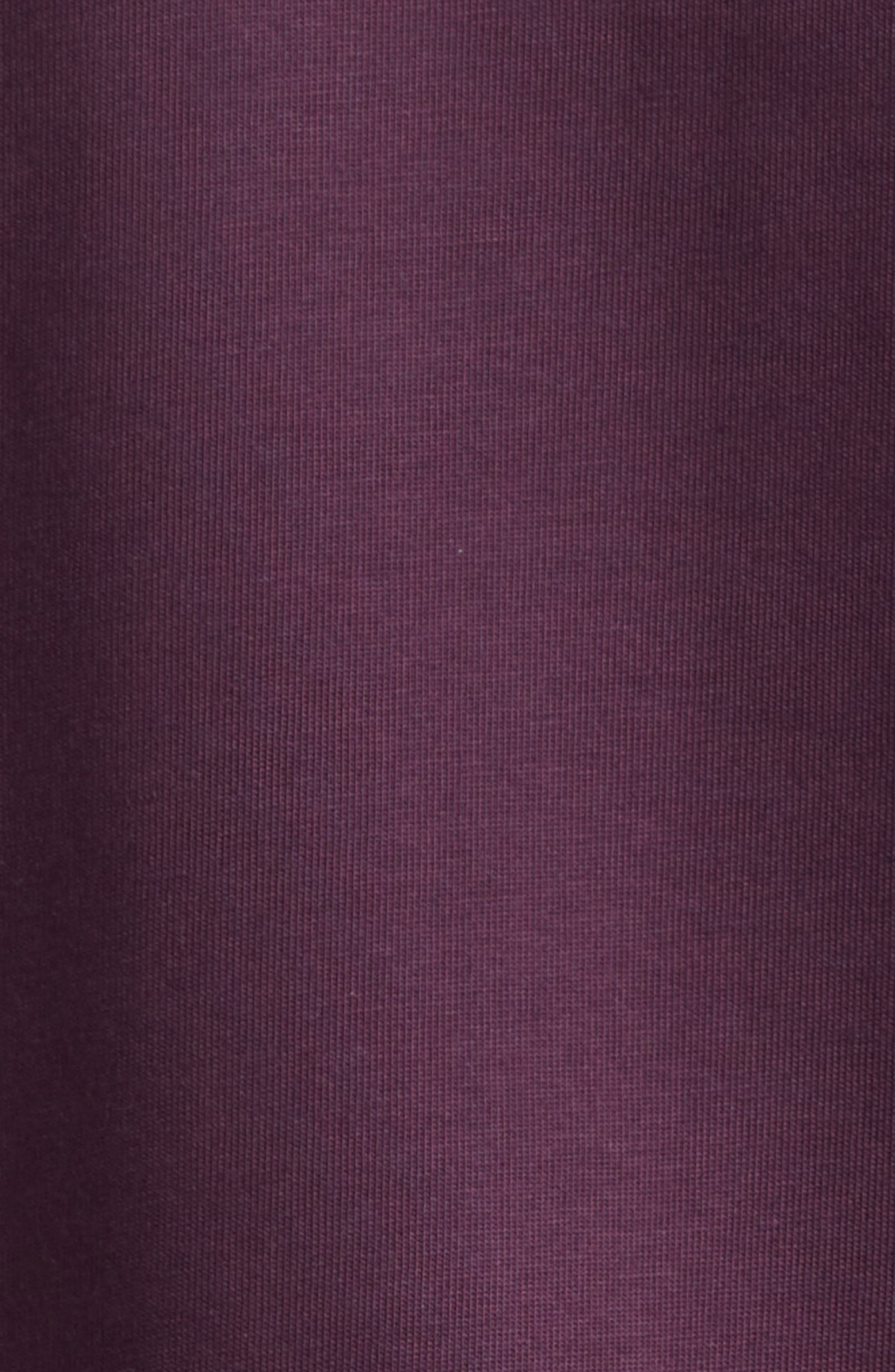 Moncler Leather Logo Patch Cotton T-Shirt in Potent Purple at Nordstrom - 6