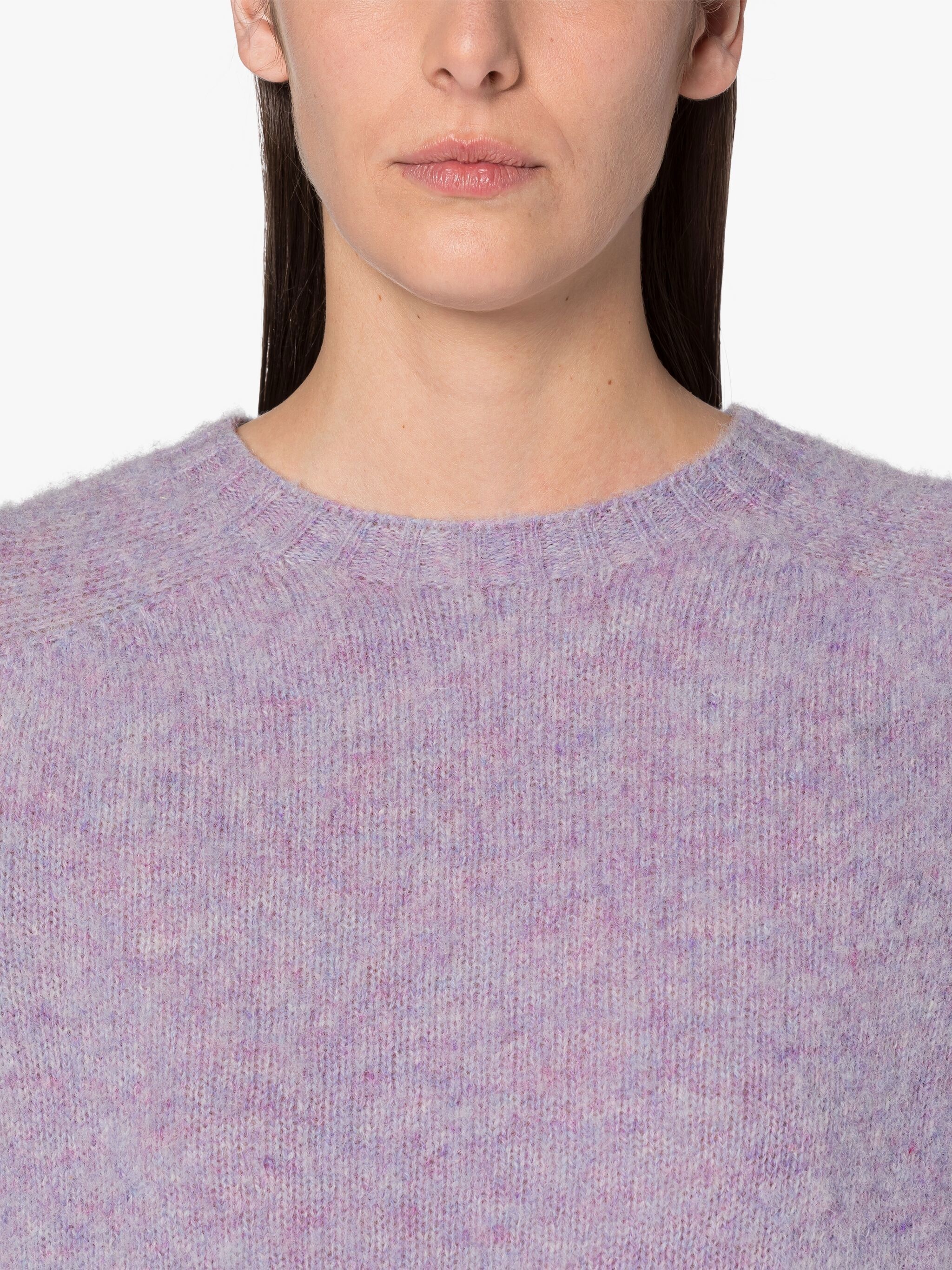 KENNEDI LILAC MIX WOOL CREWNECK SWEATER - 6