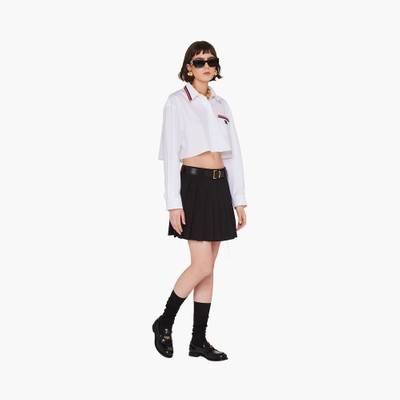 Miu Miu Mohair fabric miniskirt outlook