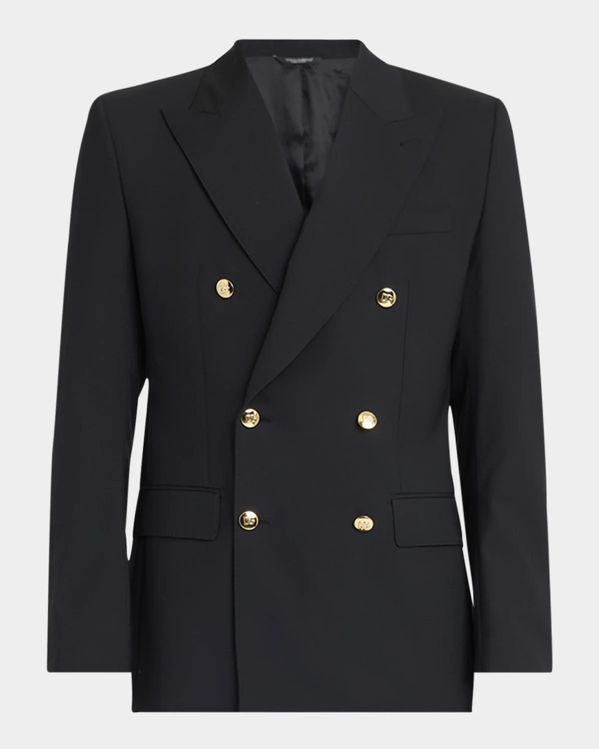 Double breasted peak lapel 양모 한 벌 - 1