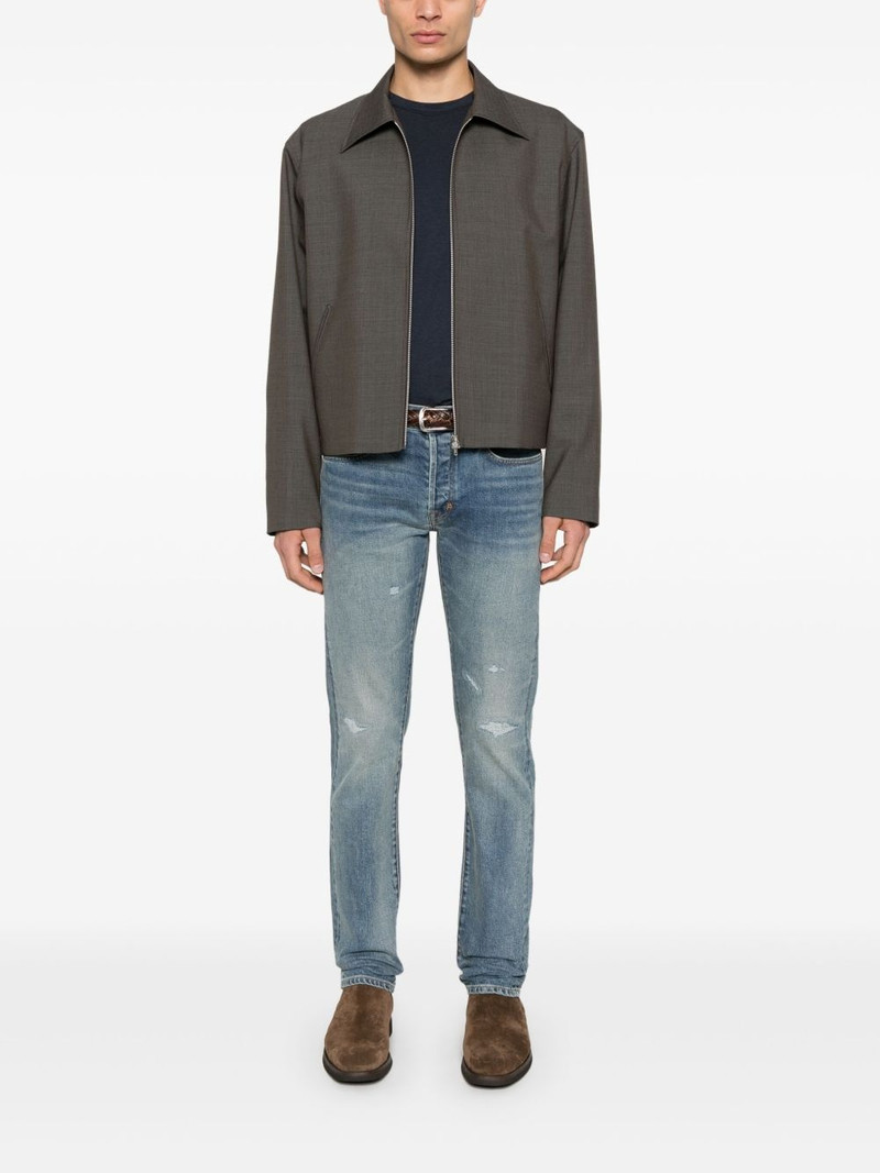 TOM FORD logo-patch straight-leg jeans outlook
