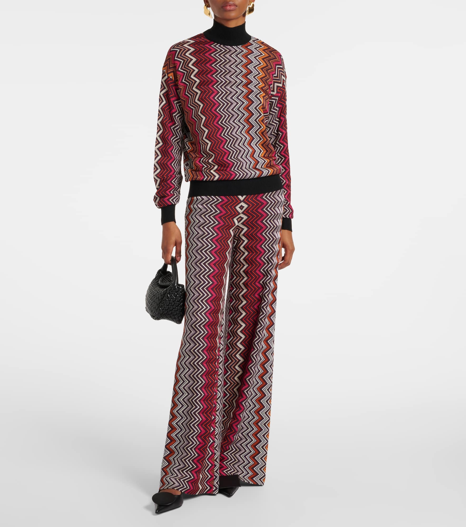 Zigzag turtleneck sweater - 2
