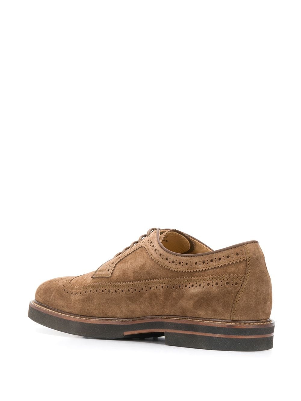 lace-up leather brogues - 3