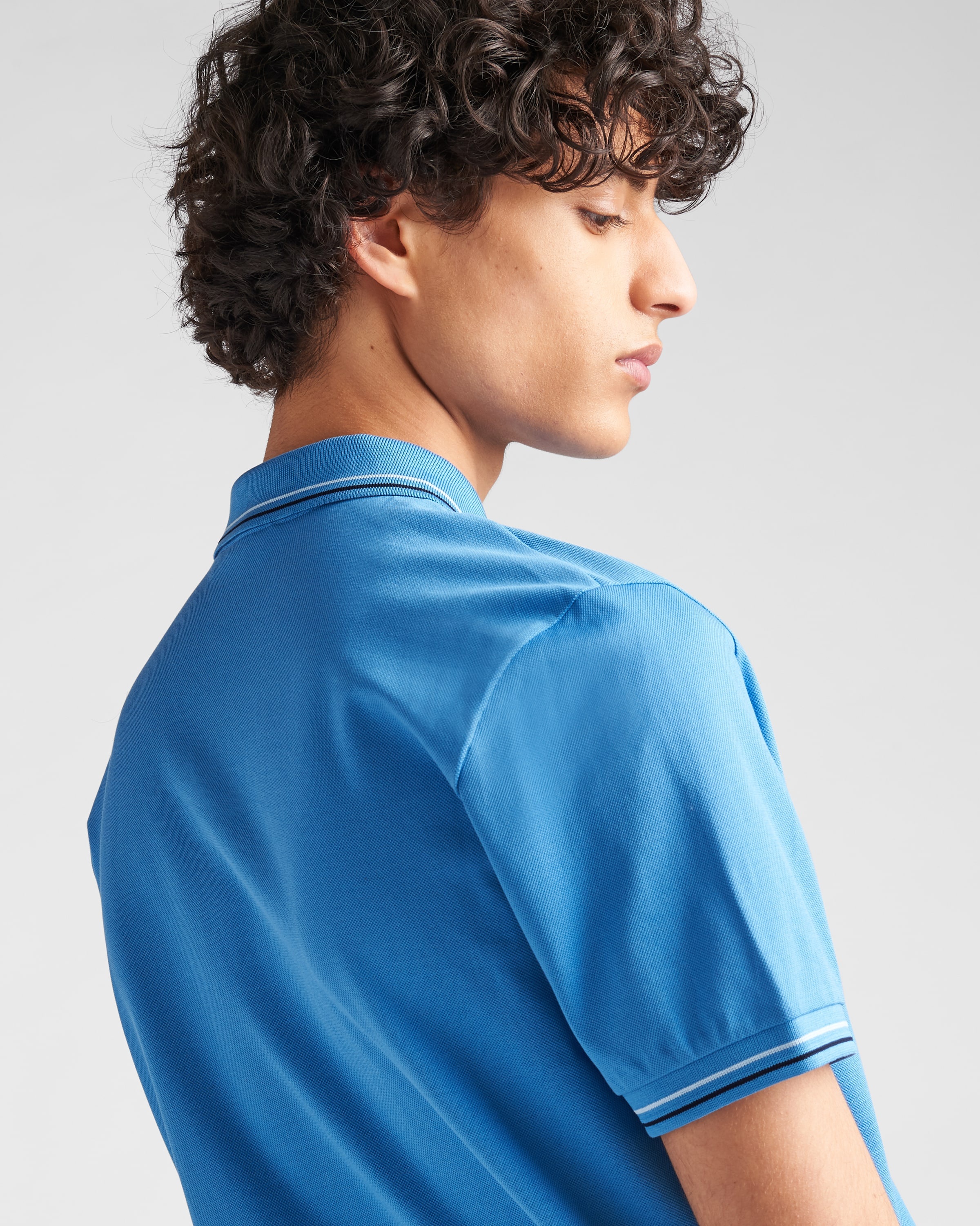 Cotton piqué polo shirt - 4