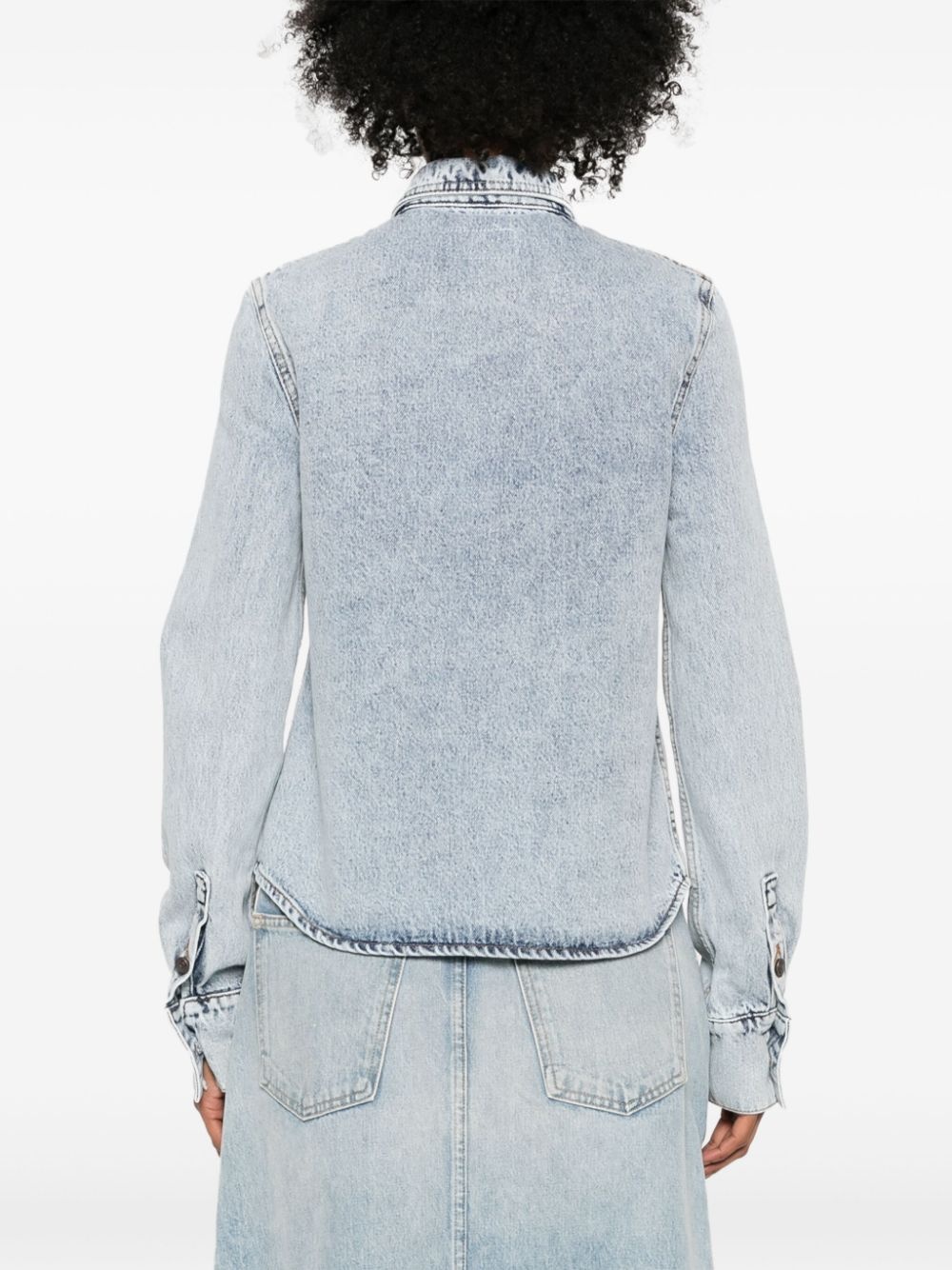 long-sleeve denim shirt - 4