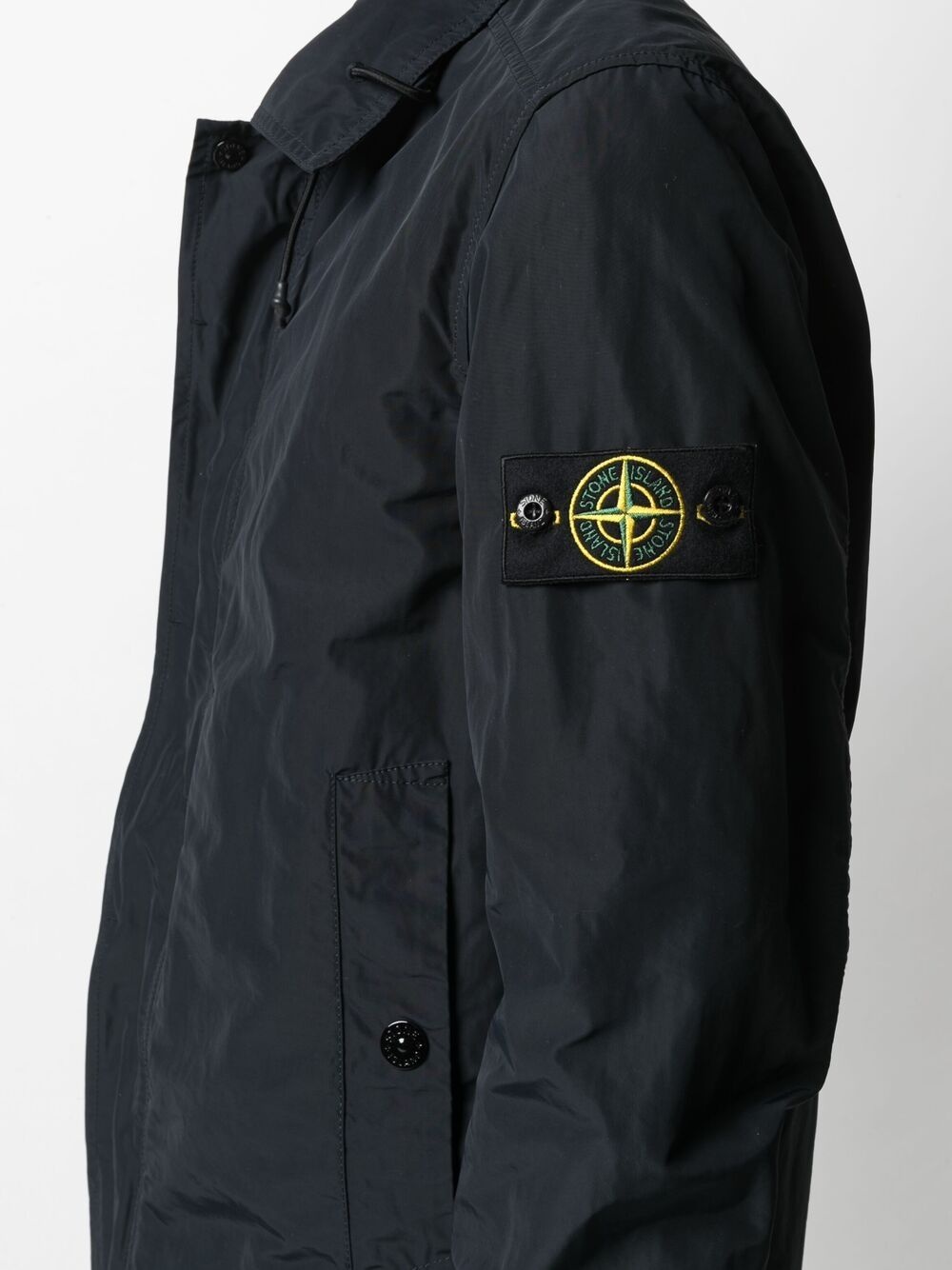 logo-patch sleeve jacket - 5