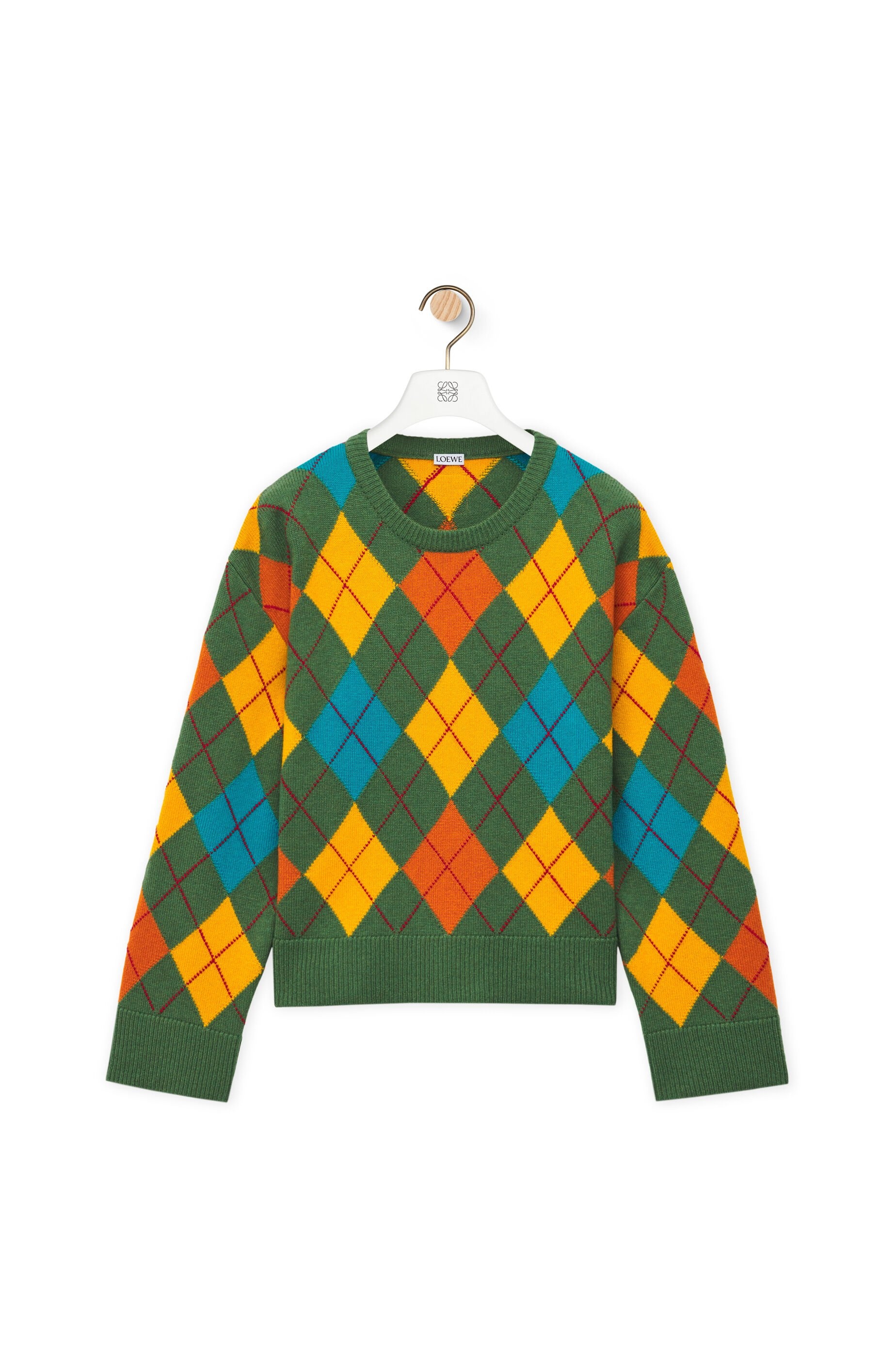 Argyle sweater in wool - 1