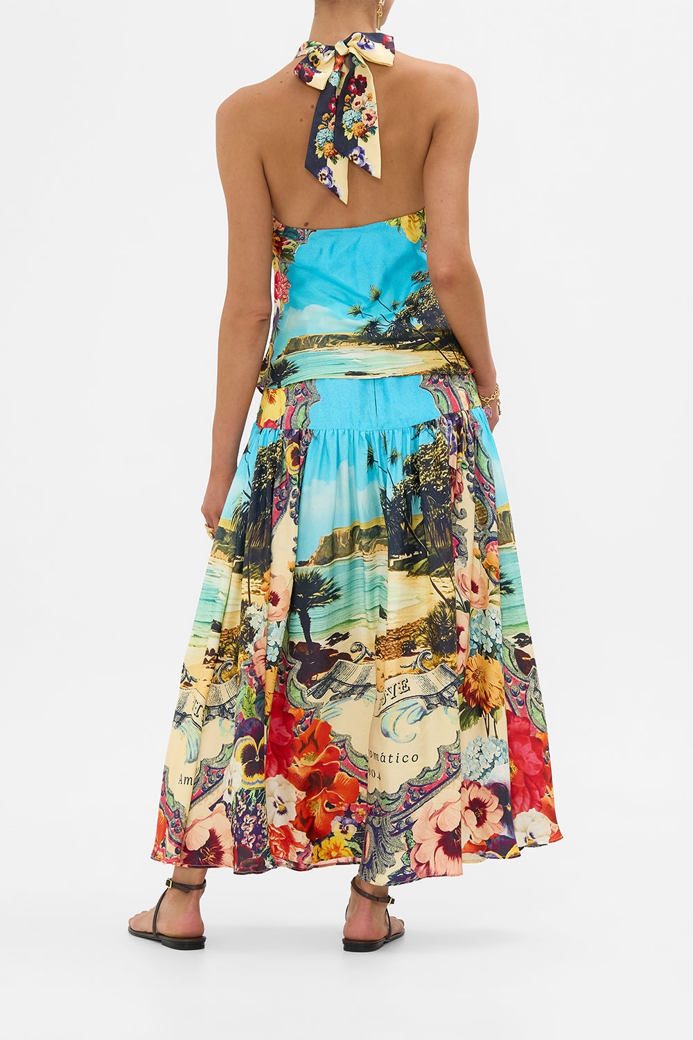 FITTED WAIST GATHERED SKIRT - 3