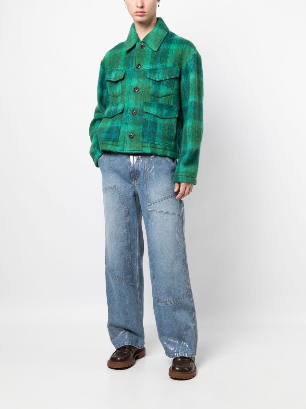 mid-rise wide-leg jeans - 3