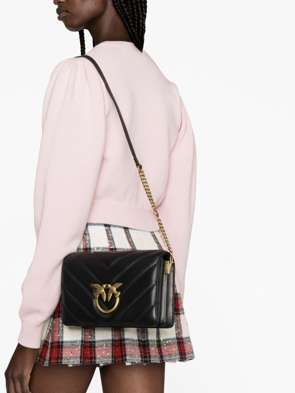 Love quilted leather shoulder bag - 3