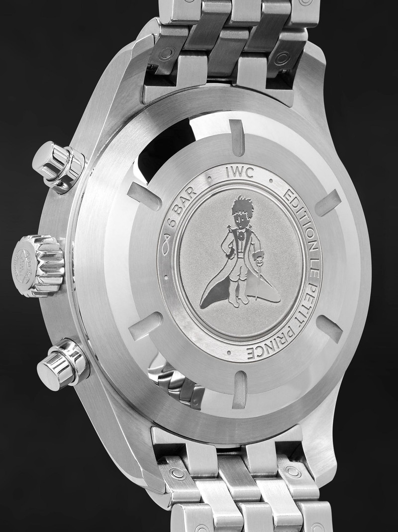 Pilot's Le Petit Prince Edition Chronograph 43mm Stainless Steel Watch, Ref. No. IW377717 Navy 5