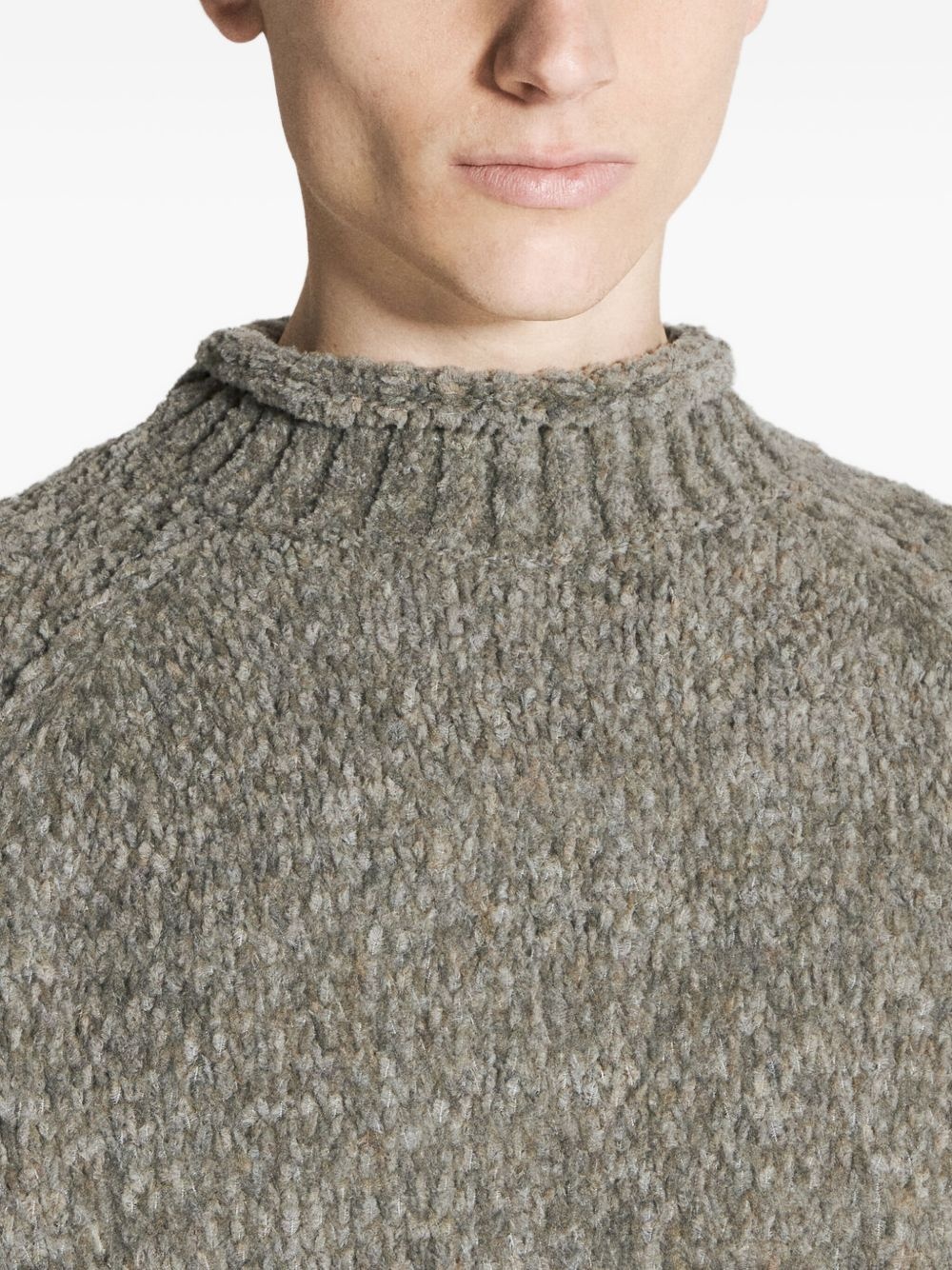 mock-neck wool sweater - 4