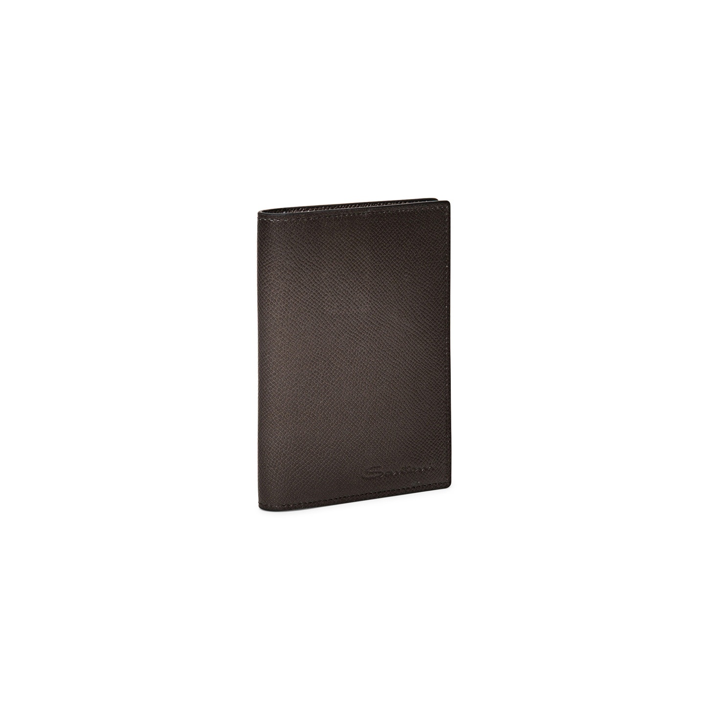 Beige saffiano leather passport case - 5