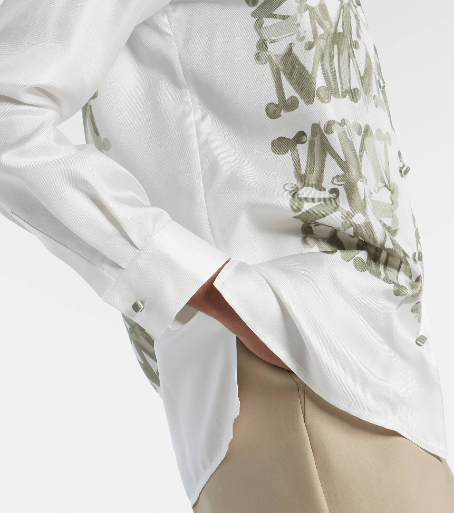 Printed silk shirt - 5