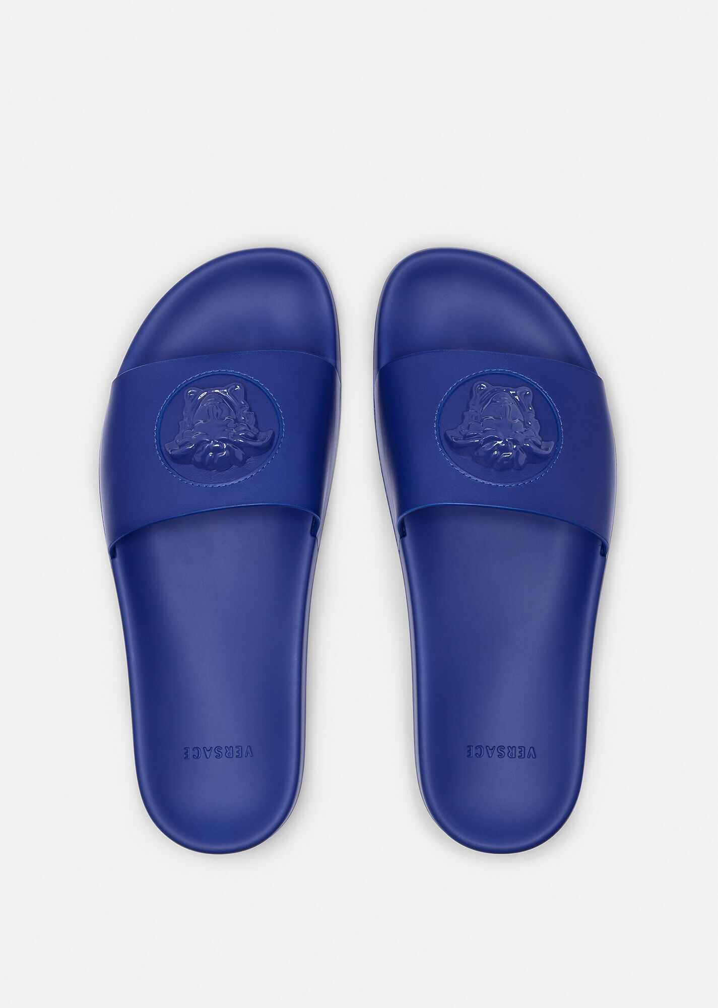 La Medusa Leather Slides - 3