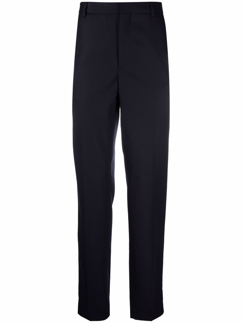 straight-leg wool trousers - 1